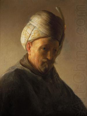 REMBRANDT Harmenszoon van Rijn Old man with turban china oil painting image